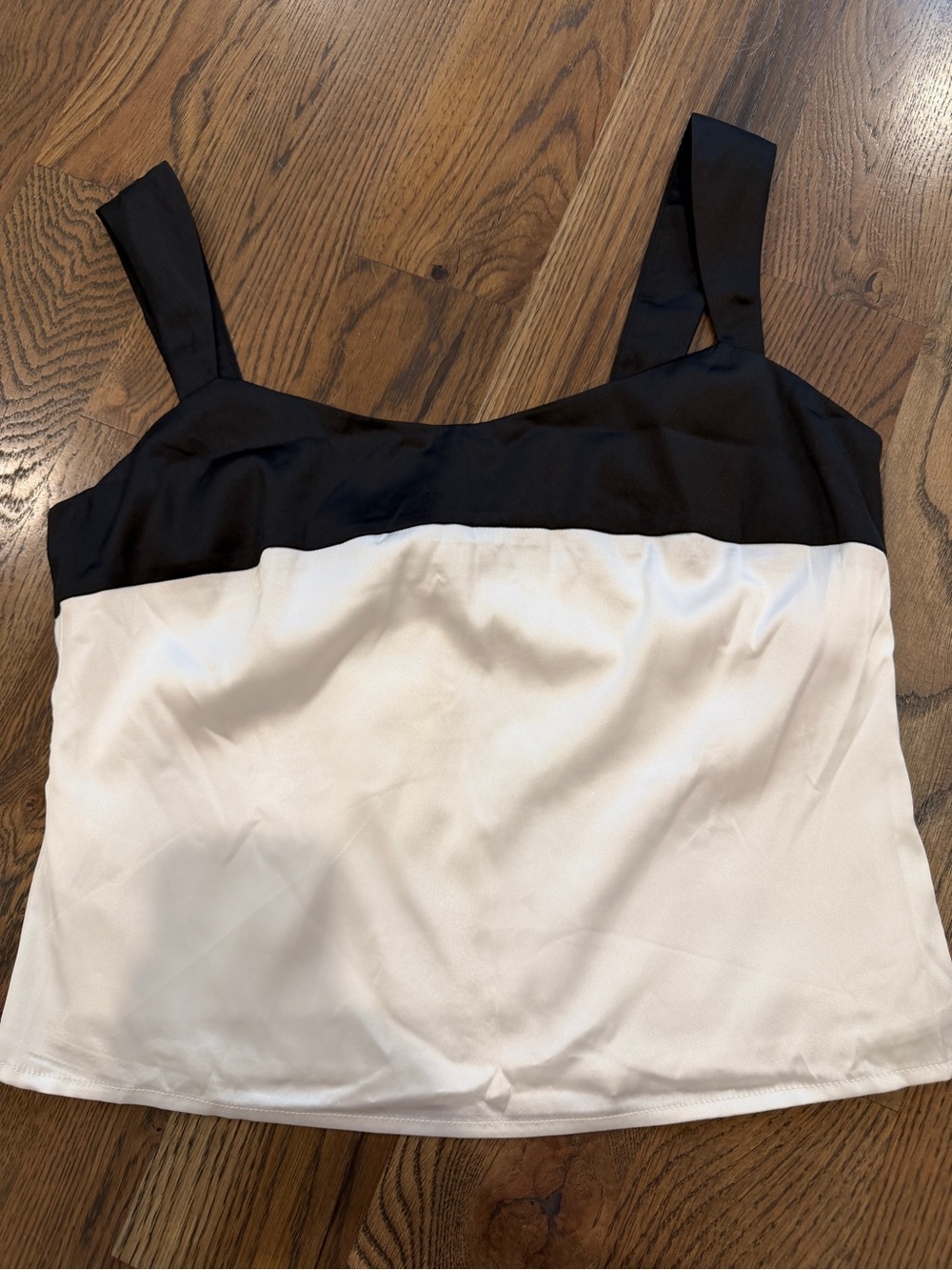 Peppermayo Black and White Colorblock Camisole